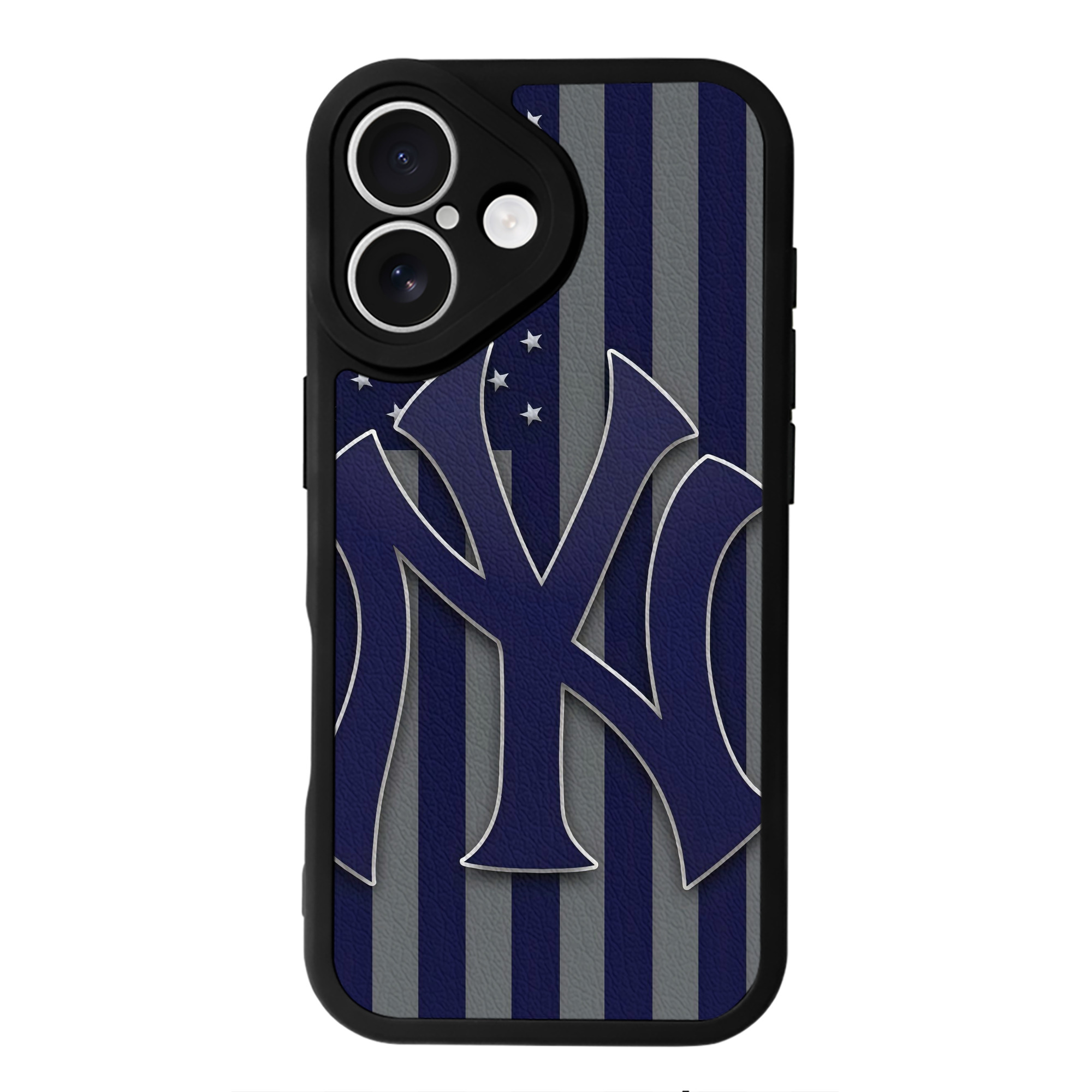 New York Yankees 162 IPhone 16 Silicone Leather Case – UV Print, Lambskin Texture – Perfect Fit, Wireless Charging Compatible, Scratch Resistant, Precise Cutouts – Stylish Protection For IPhone 16